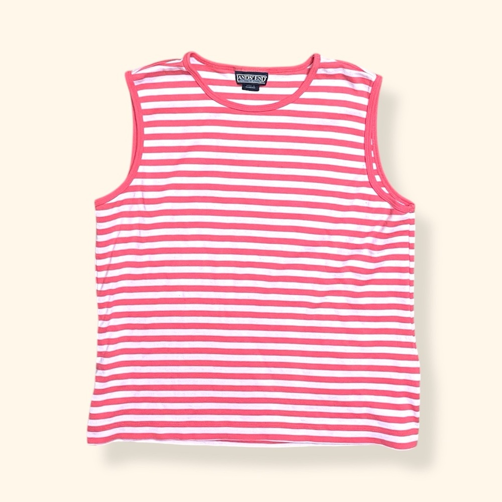 Land’s End Petite Striped Tank Top